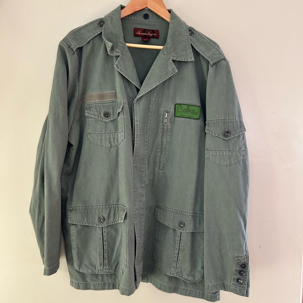 American Rag Green Military Field Coat Utility Style